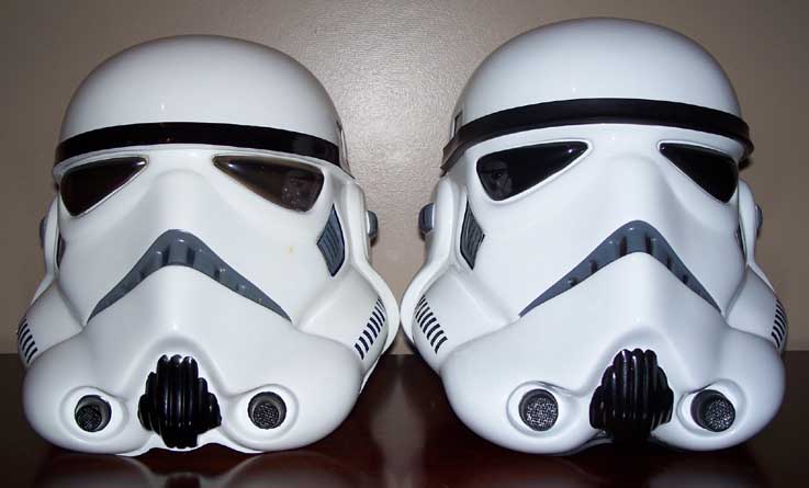 don post stormtrooper helmet